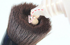 Sleek Ash Wood Foundation Brush