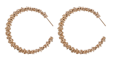 Modern Spiky Circle Drop Earrings