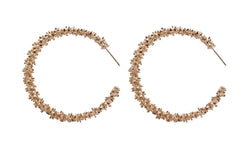 Modern Spiky Circle Drop Earrings