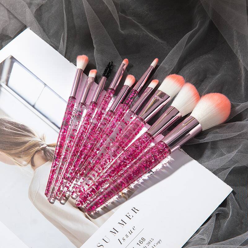 10-Piece Essential Makeup Brush Kit