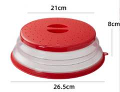 Collapsible High-Temperature Microwave Splash Cover