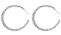Modern Spiky Circle Drop Earrings