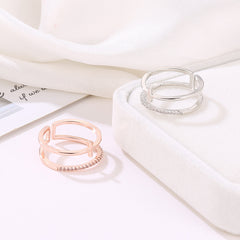 "He Is With Me" Cross Ring